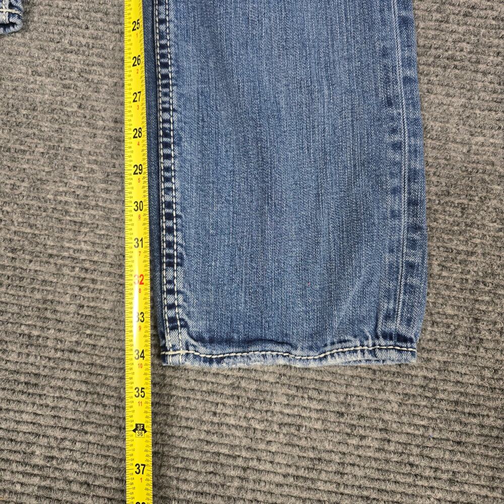 BKE Alec Jeans Mens 30x34 Blue Straight Stretch Denim Medium Wash Buckle - Picture 8 of 8